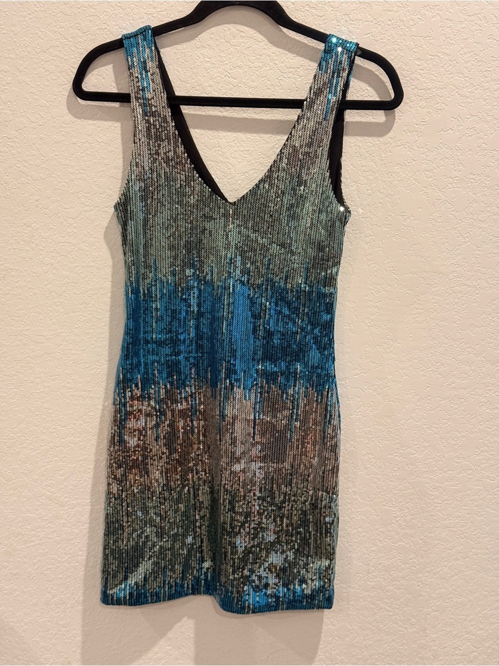 Lily Rose Black Sequin Tank Dress